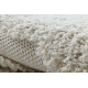 Fonott Sizal szőnyeg MOROC 22331 Absztrakció boho rojt - szerkezeti bézs / krém
