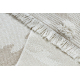 Koberec ECO SISAL MOROC 22331 Abstrakce boho střapce - strukturální béžový / krémový