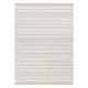 Tappeto ECO SIZAL MOROC 22329 zigzag, linee boho franges - strutturale beige / crema