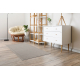 Tappeto in lana VILLA 7636/68400 Zigzag SIZAL, tessitura piatta beige scuro