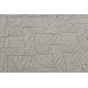 Tapis en laine VILLA 7636/68400 Zigzag SIZAL, tissé à plat beige foncé