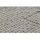 Tapis en laine VILLA 7636/68400 Zigzag SIZAL, tissé à plat beige foncé