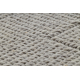 Vilnonis kilimas VILLA 7636/68400 Zigzagas SIZAL, plokščio audinio smėlio spalvos