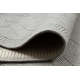 Tappeto in lana VILLA 7636/68400 Zigzag SIZAL, tessitura piatta beige scuro