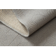 Tappeto in lana VILLA 7636/68400 Zigzag SIZAL, tessitura piatta beige scuro