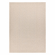 Vlněný koberec VILLA 7636/68200 Zigzag SIZAL, plošně tkaný béžový 