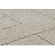 Vlnený koberec VILLA 7636/68200 Cik-cak SIZAL, plocho tkaný béžový