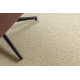 Tapis en laine VILLA 8986/69400 Plaine SIZAL, tissé à plat beige