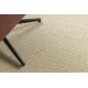 Vlněný koberec VILLA 8986/69400 Jednobarevný SIZAL, plošně tkaný béžový 