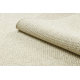 Vilnonis kilimas VILLA 8986/69400 Vienos spalvos SIZAL, plokščio audinio smėlio spalvos
