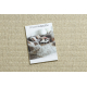 Tapis en laine VILLA 8986/69400 Plaine SIZAL, tissé à plat beige
