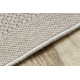 Tapis en laine VILLA 8986/68200 Plaine SIZAL, tissé à plat beige