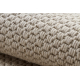 Vlnený koberec VILLA 8986/68200 Jednobarevný SIZAL, plocho tkaný béžový