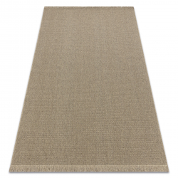 Ullmatta VILLA 8986/69500 One colour SIZAL, plattvävd mörk beige