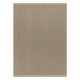 Tapis en laine VILLA 8986/69500 Plaine SIZAL, tissé à plat beige foncé