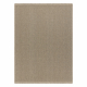 Wollen tapijt VILLA 8986/69500 Enkele kleur SIZAL, platgeweven donker beige