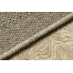 Tappeto in lana VILLA 8986/69500 Un colore SIZAL, tessitura piatta beige scuro