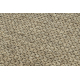 Gyapjú szőnyeg VILLA 8986/69500 Egyszínű SIZAL, lapos szövésű sötét bézs