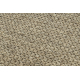 Tapis en laine VILLA 8986/69500 Plaine SIZAL, tissé à plat beige foncé