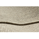 Vilnonis kilimas VILLA 8986/69500 Vienos spalvos SIZAL, plokščio audinio smėlio spalvos