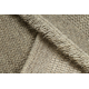 Tappeto in lana VILLA 8986/69500 Un colore SIZAL, tessitura piatta beige scuro