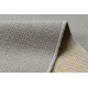 Alfombra de lana VILLA 8986/68400 llanura SIZAL, tejido plano gris
