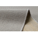 Tappeto in lana VILLA 8986/68400 Un colore SIZAL, tessitura piatta gris