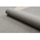 Tappeto in lana VILLA 8986/68400 Un colore SIZAL, tessitura piatta gris