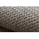 Alfombra de lana VILLA 8986/68400 llanura SIZAL, tejido plano gris