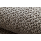 Tappeto in lana VILLA 8986/68400 Un colore SIZAL, tessitura piatta gris