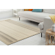 Vlněný koberec VILLA 7796/72800 Pruhy SIZAL, plošně tkaný béžový 