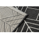 Sisal tapijt SISAL FLAT 48731690 Vierkant, ruit, geometrisch, grijskleuring / crème