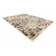 Vlnený koberec KILIM 7950/52933 Geometrický béžový / gri / bordó