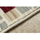 Wool carpet KILIM 7950/52933 Geometric beige / grey / claret