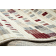 Tapis en laine KILIM 7950/52933 Géométrique beige / gris / bordeaux