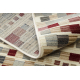Tapis en laine KILIM 7950/52933 Géométrique beige / gris / bordeaux