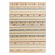 Wool carpet KILIM 7948/52933 Rhombuses, ethnic beige / grey / claret