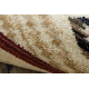Wool carpet KILIM 7948/52933 Rhombuses, ethnic beige / grey / claret