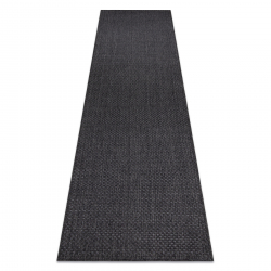 Fonott szőnyeg, futó szőnyeg TIMO 6272 sizal szőnyeg szabadtéri fekete