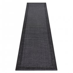 Alfombra, Alfombra de pasillo MIMO 5979 sisal exterior marco color negro