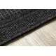 Sisal tapijt, loper TIMO 5979 buitenshuis kader zwart