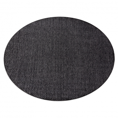 Carpet TIMO 6272 circle SISAL outdoor black