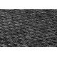 Okrúhly koberec TIMO 6272 SISAL vonkajšie čierna