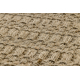 Carpet JUTE 3734 beige / grey stripes - jute, flat-woven, fringes