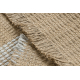 Carpet JUTE 3734 beige / grey stripes - jute, flat-woven, fringes