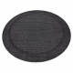 Tepih TIMO 5979 krug SISAL vanjski okvir crno