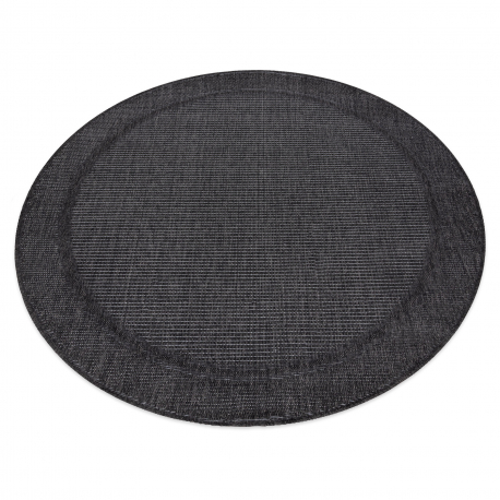 Carpet TIMO 5979 circle SISAL outdoor frame black