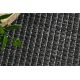 Sisal tapijt TIMO 5979 cirkel buitenshuis kader zwart
