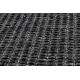 Okrúhly koberec TIMO 5979 SISAL vonkajšie rám čierna