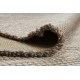 Teppich JUTE 3652 beige / grau einfarbig - Jute, flachgewebt, Fransen